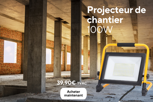 Projecteur de chantier 100w