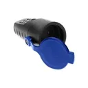 140113-Rubber plug-in socket 2P+Z with grounding-ORN