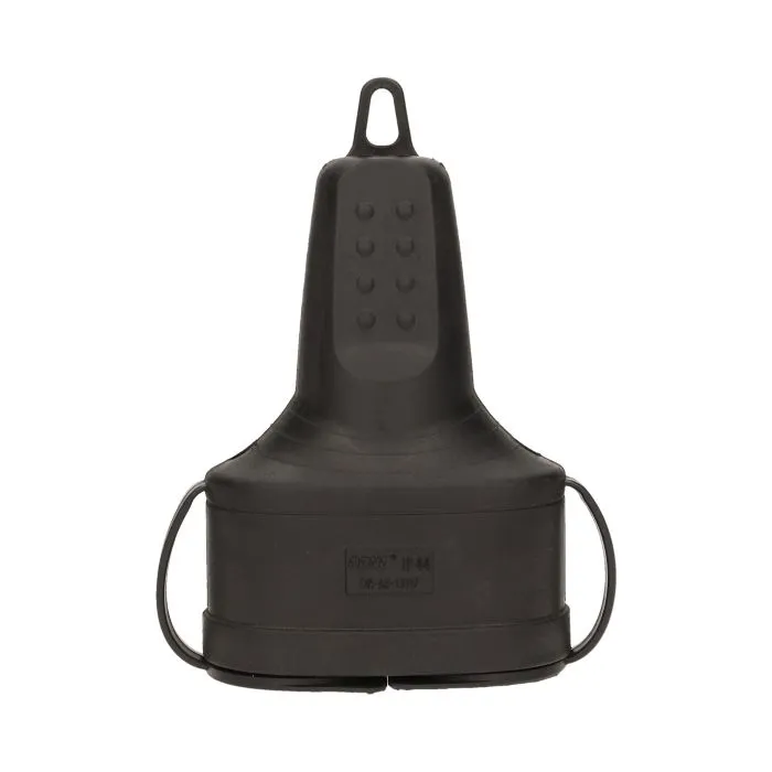140116-Double rubber plug-in socket with holder, max. wire cross-section – 2,5mm2 , for Belgium and France -ORN