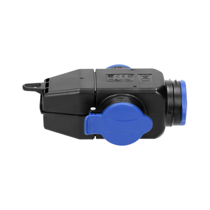 140120-Triple socket outlet 3x250V AC/ 16A; IP 44, for Belgium and France-ORN