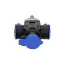 140121-Triple socket outlet, schuko 3x250V AC/ 16A; IP 44, Schuko version-ORN