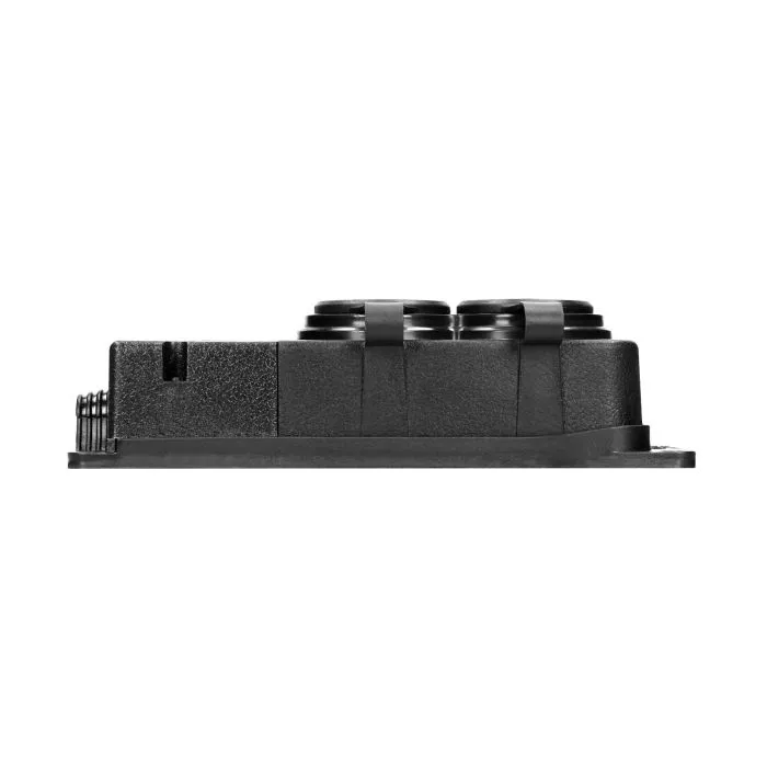140124-Heavy-duty extension socket, rubber IP44, 2 sockets, very low 5cm profile, for Belgium and France -ORN