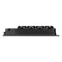 140129-Heavy-duty extension socket, rubber, schuko IP44, 4 schuko sockets,very low 5cm profile for Netherlands and Germany -ORN