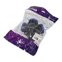 140130- 3-way waterproof extension socket in durable IP44 casing 3x2P+E, 16A, 230V AC, for Belgium and France -ORN