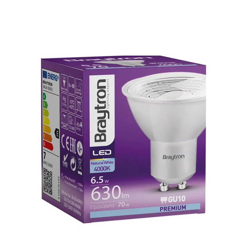 BRY-PREMIUM-6,5W-GU10-38D-4000K-LED AMPUL