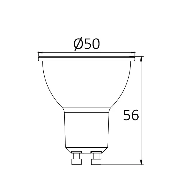 BRY-PREMIUM-6,5W-GU10-38D-4000K-LED AMPUL