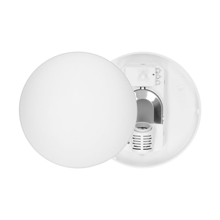 140387- MARIN, ceiling light with microwave motion sensor, 60W, E27, IP20, mat glass