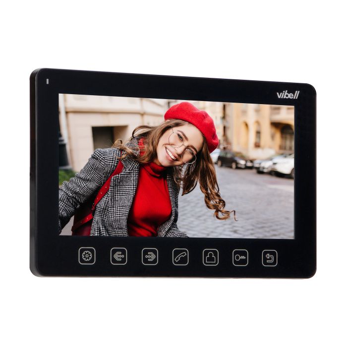 140369- NOVEO video door phone set, LCD 7" monitor, black-ORN