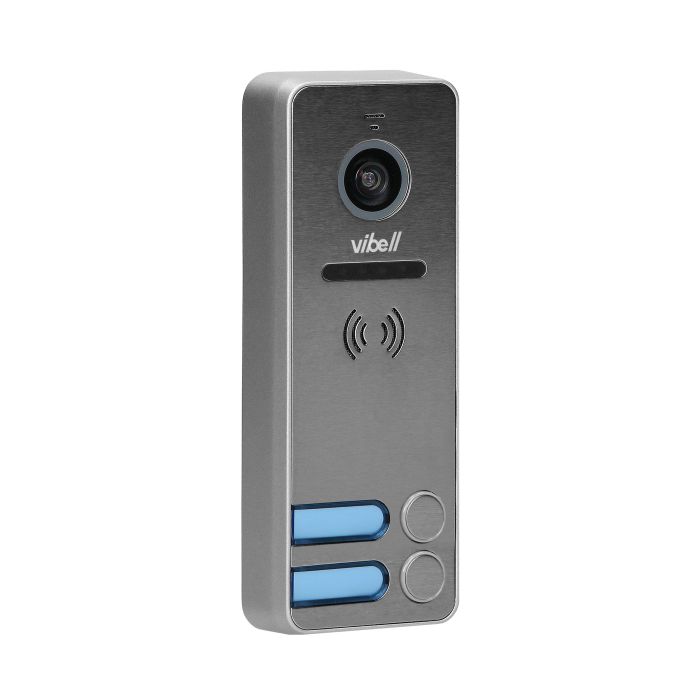 140364-NOVEO MULTI2 two-family video door phone set, LCD 7" monitor, black-ORN