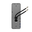 140364-NOVEO MULTI2 two-family video door phone set, LCD 7" monitor, black-ORN