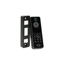 140360-VIFIS FHD video doorphone set (handset-free, code lock, cards/proximity tags reader, mobile app-controlled, DIN rail power supply, black)