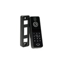 140360-VIFIS FHD video doorphone set (handset-free, code lock, cards/proximity tags reader, mobile app-controlled, DIN rail power supply, black)