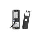 140360-VIFIS FHD video doorphone set (handset-free, code lock, cards/proximity tags reader, mobile app-controlled, DIN rail power supply, black)
