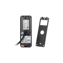 140360-VIFIS FHD video doorphone set (handset-free, code lock, cards/proximity tags reader, mobile app-controlled, DIN rail power supply, black)