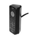 140360-VIFIS FHD video doorphone set (handset-free, code lock, cards/proximity tags reader, mobile app-controlled, DIN rail power supply, black)