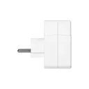 140353-Power splitter 2x2P+E (Schuko) with central switch, white, for Netherlands and Germany -ORN
