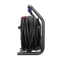 140352- Cable reel, rubber cord, IP44, H07RN-F 3x2.5mm² - 40m, 4 fixed sockets-ORN