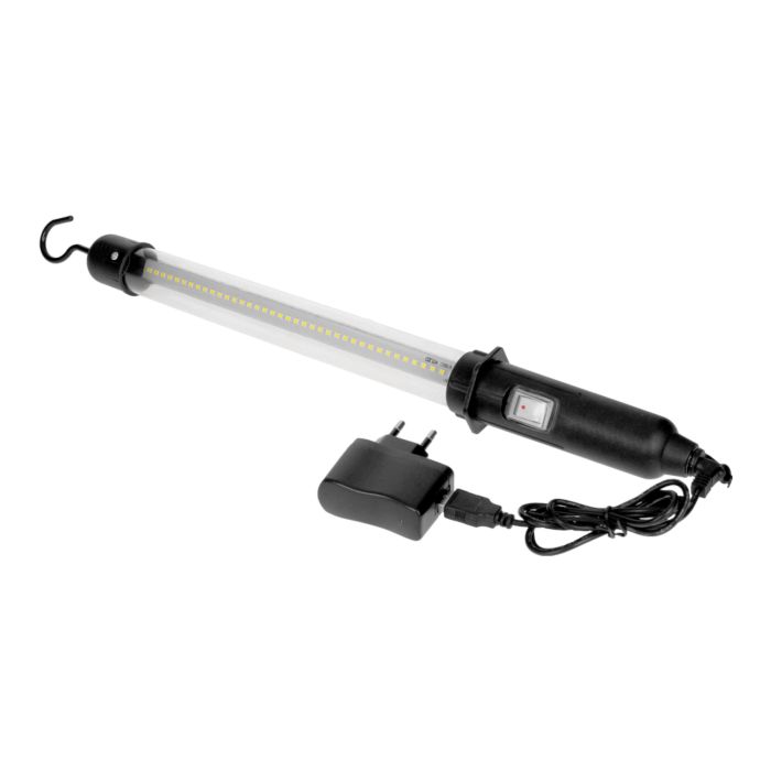 140349- LED workshop battery lamp 8.5W, 500lm, IP44, 6000K, Li-ion 800mAh-ORN