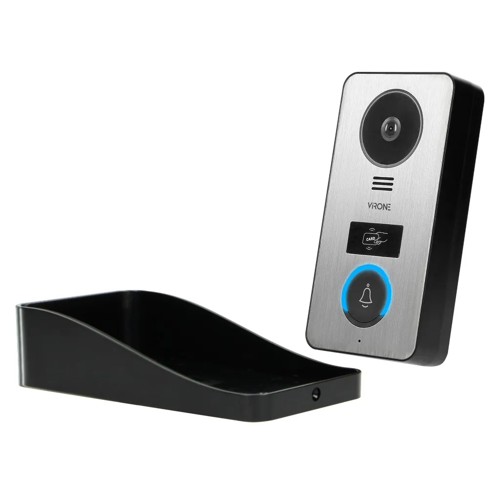 140334- Hearing-free video intercom CETI, 7" monitor with TF memory card, card and key ring reader, IP44-ORN