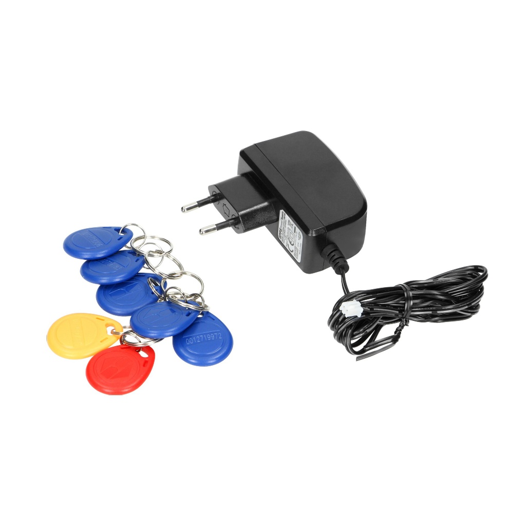 140334- Hearing-free video intercom CETI, 7" monitor with TF memory card, card and key ring reader, IP44-ORN