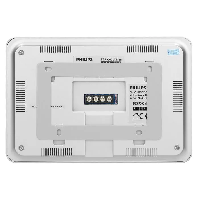 140331- Philips WelcomeEye Comfort video doorphone set, 7" screen, intercom function, gate control -ORN