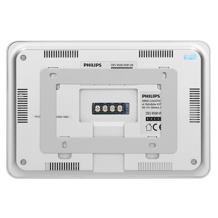 140331- Philips WelcomeEye Comfort video doorphone set, 7" screen, intercom function, gate control -ORN
