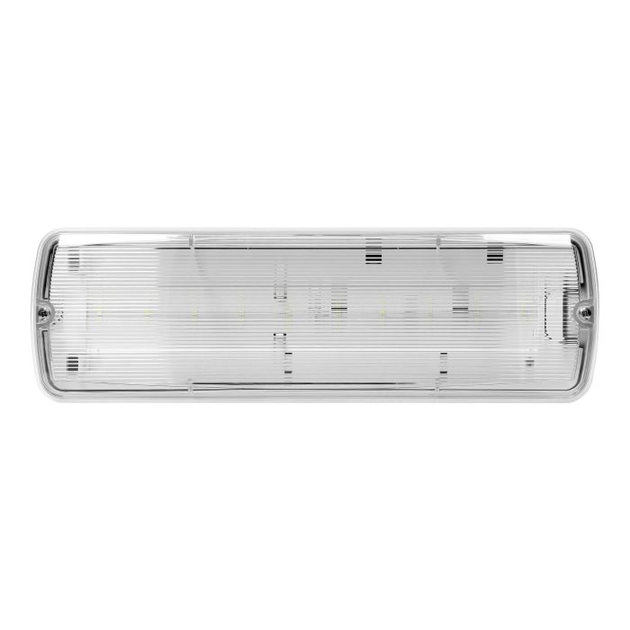 140324- METU LED operated luminaire with emergency mode, 2.7W, 3 hours, IP65, 6000K-ORN