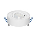 140323- SORMUS decorative frame for spotlight, MR16/GU10 max 50W, adjustable, round, white-ORN