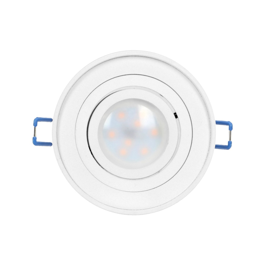 140323- SORMUS decorative frame for spotlight, MR16/GU10 max 50W, adjustable, round, white-ORN
