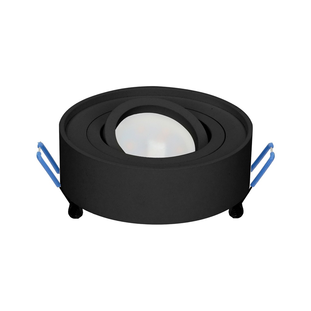 140322- SORMUS decorative frame for spotlight, MR16/GU10 max 50W, adjustable, round, black-ORN