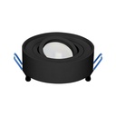140322- SORMUS decorative frame for spotlight, MR16/GU10 max 50W, adjustable, round, black-ORN