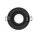 140322- SORMUS decorative frame for spotlight, MR16/GU10 max 50W, adjustable, round, black-ORN