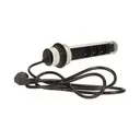 140315- Pop up desk socket ⌀6cm with USB chargers and 1.8m cable, for Belgium and France -ORN
