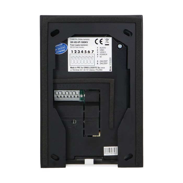 140311- Video doorphone set, handset-free with multicolor 7" LCD screen, proximity tags reader and intercom function, surface-mounted-ORN