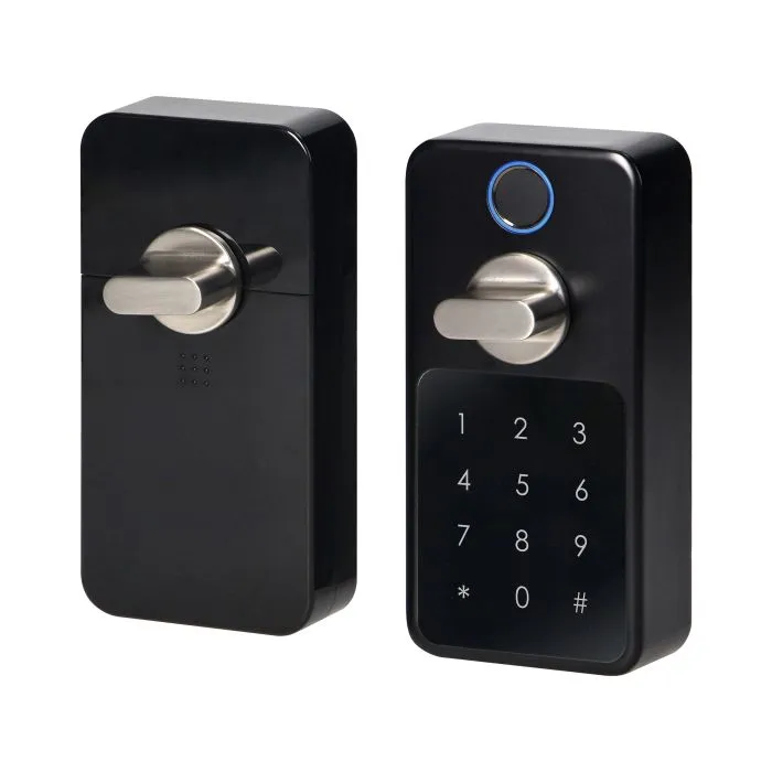 140295- Smart door lock with fingerprint reader and code lock, IP44, short-ORN