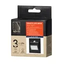 140293-DRACO LED NEW 1.5W, recessed step light, 12VDC, 30lm, 6000K, black, motion and twilight sensor-ORN