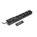 140424 - 5-sockets powerstrip with remote control, 3x1,5mm² - 3m Schuko for Netherlands and Germany