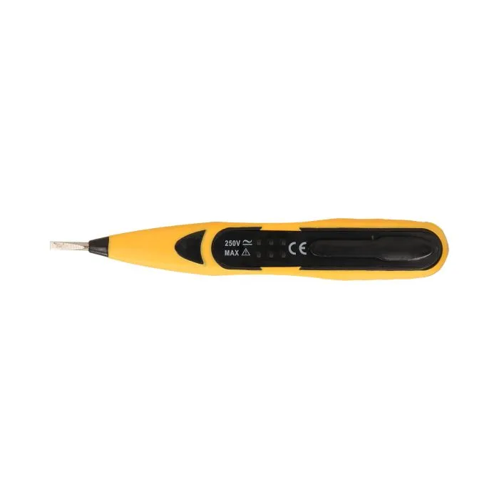 140240- Electric tester with display measurement range: 12-250V AC/DC 500Hz; LCD display-ORN