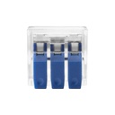 140285 - 3 wire clamp splicing connector; for wire 0.75-4mm²; IEC 450V/32A, 100 pcs.