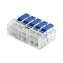 140283 - 5 wire clamp splicing connector; for wire 0.75-4mm²; IEC 450V/32A, 50 pcs.