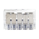 140283 - 5 wire clamp splicing connector; for wire 0.75-4mm²; IEC 450V/32A, 50 pcs.
