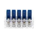 140283 - 5 wire clamp splicing connector; for wire 0.75-4mm²; IEC 450V/32A, 50 pcs.