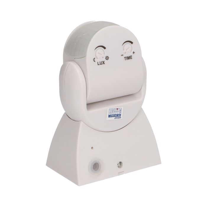 140025 - Adjustable PIR motion sensor, IP65 detection range 180 degree, 12m; protection rating IP65; white