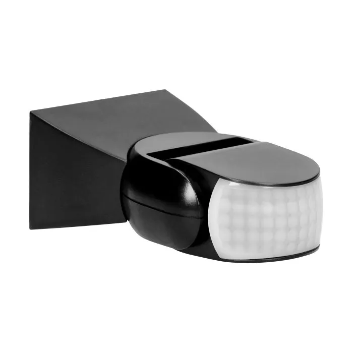 140447 - Adjustable PIR motion sensor 360°/180°, IP65 Black