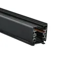 2 mètres de rail triphasé noir pour l'éclairage sur rail,2 Meter 3-fase Rail Zwart voor  Rail verlichting,2 Metres 3-Phase Rail Black for track lighting