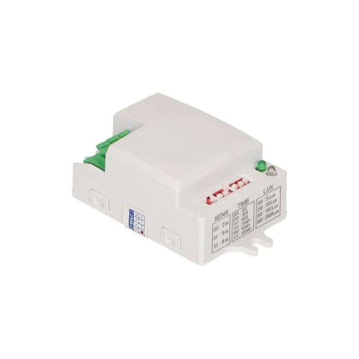 140473 - Mini, flat microwave sensor 360° with DIP switch