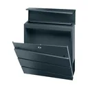 140480 -BORNEO mailbox with newspaper holder, galvanized steel, anthracite