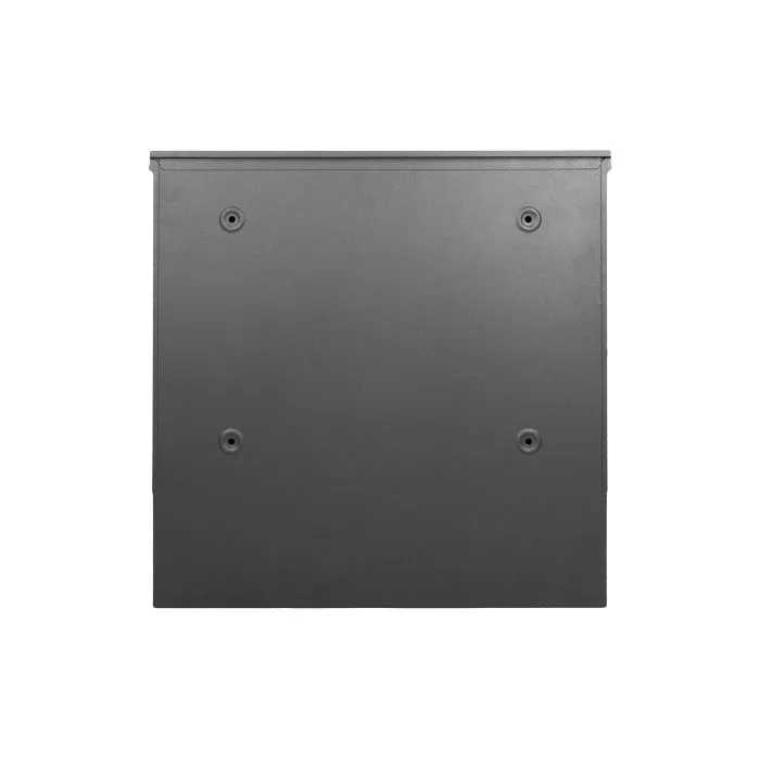 140481 - BORNEO mailbox with newspaper holder, galvanized steel, black