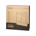 140482 - HAITI mailbox with newspaper holder and name plate, galvanized steel, anthracite