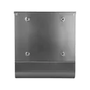 140483 - HAITI mailbox with newspaper holder and name plate, galvanized steel, black